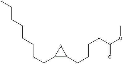 6,7-Epithiopentadecanoic acid methyl ester Struktur