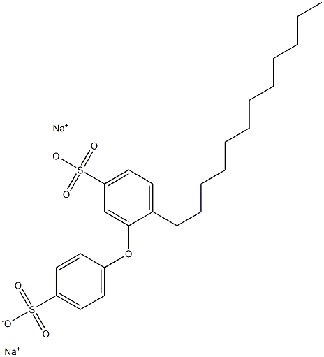 2-Dodecyl[oxybisbenzene]-4',5-disulfonic acid disodium salt Struktur