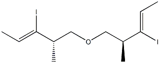 (-)-[(S,Z)-2-Iodo-1-methyl-2-butenyl]methyl ether Struktur