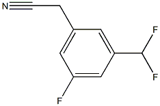 BENZENEACETONITRILE, 3-(DIFLUOROMETHYL)-5-FLUORO- Struktur