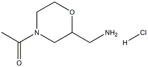 [(4-acetylmorpholin-2-yl)methyl]amine hydrochloride Struktur