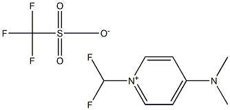 1-Difluoromethyl-4-(dimethylamino)pyridinium trifluoromethanesulfonate Struktur