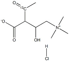 Acetyl-1-13C-L-carnitine hydrochloride 99 atom % 13C Struktur