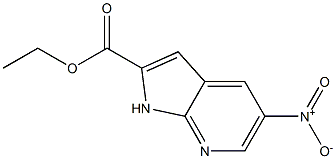 ethyl 5-nitro-1H-pyrrolo[2,3-b]pyridine-2-carboxylate Struktur