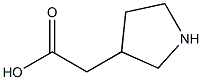 2-(3-Pyrrolidinyl)acetic acid Struktur