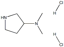 N,N-Dimethyl-3-pyrrolidinamine dihydrochloride Struktur