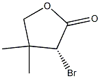 (R)-3-Bromo-4,4-dimethyldihydrofuran-2(3H)-one Struktur