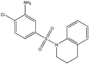 2-Chloro-5-[3,4-dihydro-1(2H)-quinolinylsulfonyl]-aniline Struktur