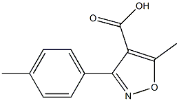 5-Methyl-3-p-tolyl-isoxazole-4-carboxylic acid Struktur