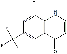 8-Chloro-6-(trifluoromethyl)-4(1H)-quinolinone Struktur