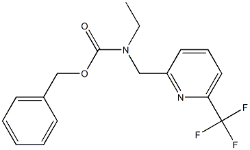 benzyl ethyl((6-(trifluoromethyl)pyridin-2-yl)methyl)carbamate Struktur