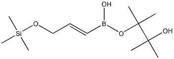 trans-3-Trimethylsiloxy-1-propenylboronic acid pinacol ester, 96% Struktur