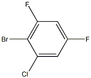 2-Bromo-1-chloro-3,5-difluorobenzene Struktur