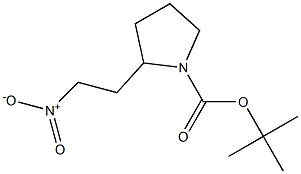 tert-butyl 2-(2-nitroethyl)pyrrolidine-1-carboxylate Struktur