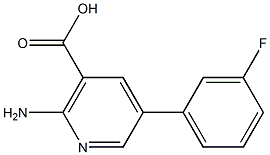 2-Amino-5-(3-fluorophenyl)nicotinic acid Struktur