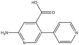 2-Amino-5-(pyridin-4-yl)isonicotinic acid Struktur