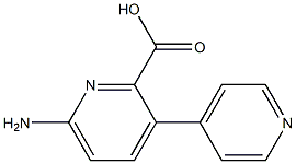 6-Amino-3-(pyridin-4-yl)picolinic acid Struktur