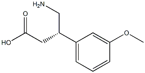 (S)-4-aMino-3-(3-Methoxyphenyl)butanoic acid Struktur