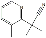 2-Methyl-2-(3-methylpyridin-2-yl)propanenitrile Struktur