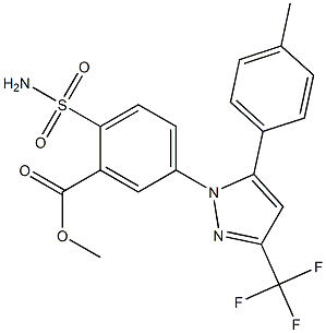 Celecoxib Carboxylic Acid Methyl Ester Struktur