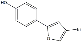 4-(4-bromofuran-2-yl)phenol Struktur