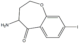 4-amino-8-iodo-3,4-dihydrobenzo[b]oxepin-5(2H)-one Struktur