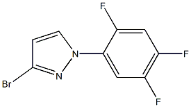 3-bromo-1-(2,4,5-trifluorophenyl)-1H-pyrazole Struktur