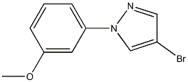 4-bromo-1-(3-methoxyphenyl)-1H-pyrazole Struktur