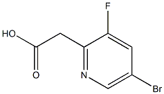 5-Bromo-3-fluoropyridine-2-acetic acid Struktur