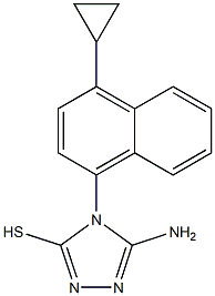 5-amino-4-(4-cyclopropylnaphthalen-1-yl)-4H-1,2,4-triazole-3-thiol Struktur