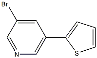 3-bromo-5-(thiophen-2-yl)pyridine Struktur