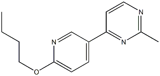 4-(6-butoxypyridin-3-yl)-2-methylpyrimidine Struktur