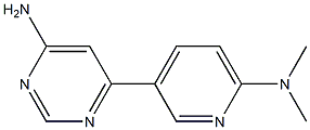 6-(6-(dimethylamino)pyridin-3-yl)pyrimidin-4-amine Struktur