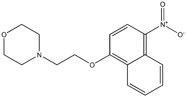 4-{2-[(4-nitro-1-naphthyl)oxy]ethyl}morpholine Struktur