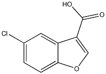 5-chloro-1-benzofuran-3-carboxylic acid Struktur