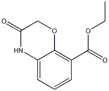 ethyl 3-oxo-3,4-dihydro-2H-1,4-benzoxazine-8-carboxylate Struktur