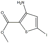 methyl 3-amino-5-iodothiophene-2-carboxylate Struktur