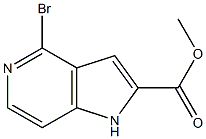 methyl 4-bromo-1H-pyrrolo[3,2-c]pyridine-2-carboxylate Struktur