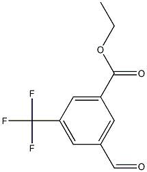 ethyl 3-formyl-5-(trifluoromethyl)benzoate Struktur