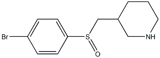 3-(4-Bromo-benzenesulfinylmethyl)-piperidine Struktur