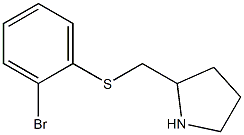 2-(2-Bromo-phenylsulfanylmethyl)-pyrrolidine Struktur