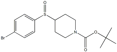 4-(4-Bromo-benzenesulfinyl)-piperidine-1-carboxylic acid tert-butyl ester Struktur