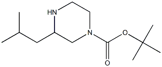 tert-butyl 3-isobutylpiperazine-1-carboxylate Struktur