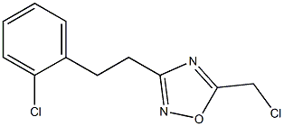 5-Chloromethyl-3-[2-(2-chloro-phenyl)-ethyl]-[1,2,4]oxadiazole Struktur