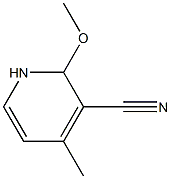 2-methoxy-4-methyl-1,2-dihydropyridine-3-carbonitrile Struktur