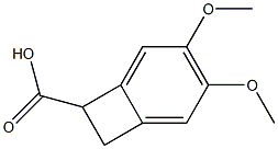 4,5-dimethoxy-1,2-dihydrocyclobutabenzene-1-carboxylic acid Struktur