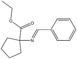 ethyl 1-(benzylideneamino)cyclopentanecarboxylate Struktur