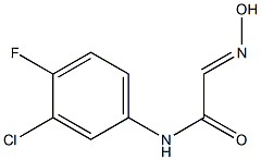 N-(3-chloro-4-fluorophenyl)-2-(hydroxyimino)acetamide Struktur