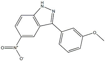 3-(3-methoxyphenyl)-5-nitro-1H-indazole Struktur