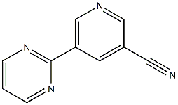 5-(pyrimidin-2-yl)pyridine-3-carbonitrile Struktur